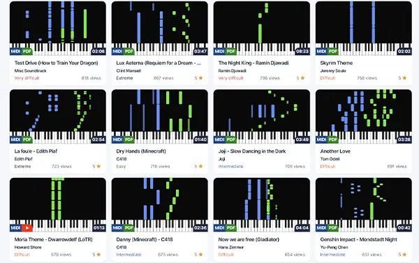 Pianotify MIDI library